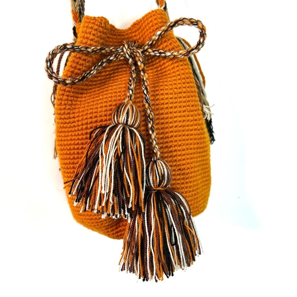 Wayuu Tribe Crocheted Handbag Crossbody - Picture 2 of 13